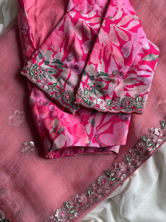 Pink Serenade Saree