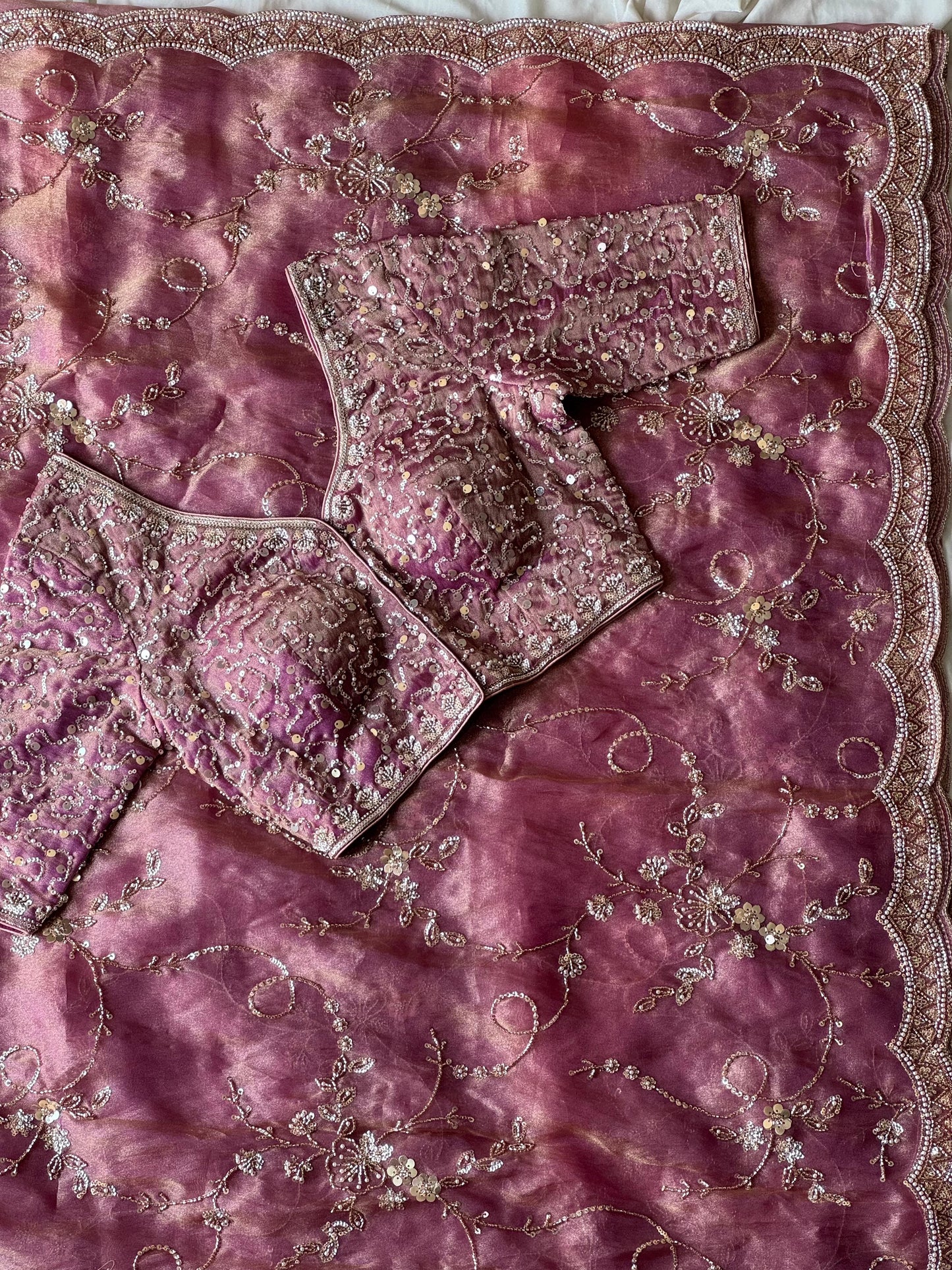 Twilight Rose Luxe Saree