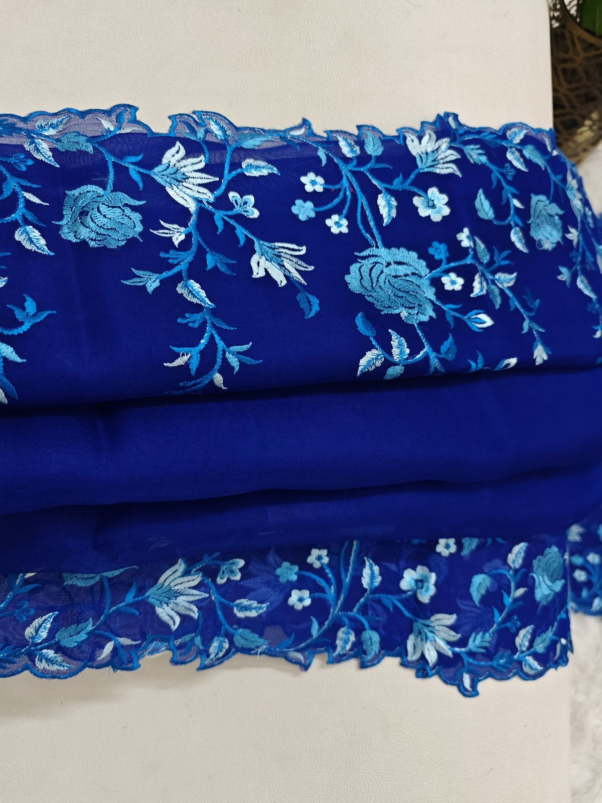 Azure Bloom Saree
