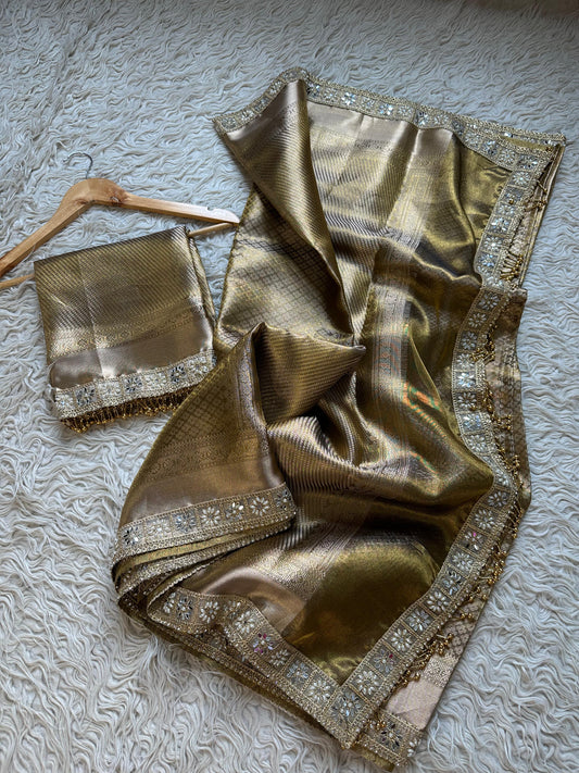 Golden Aura Saree