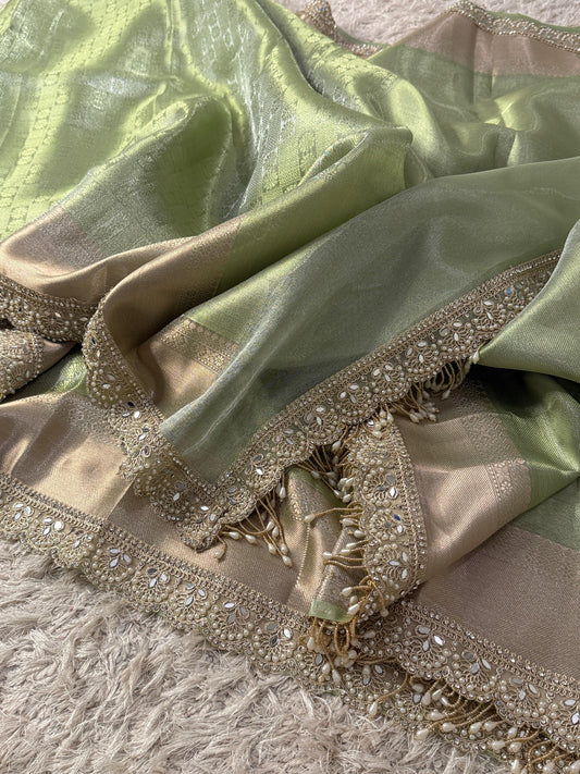Zyana Banarasi tissue Saree