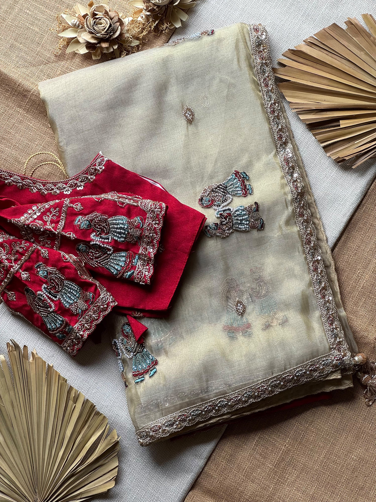 Varmala Handwork Saree