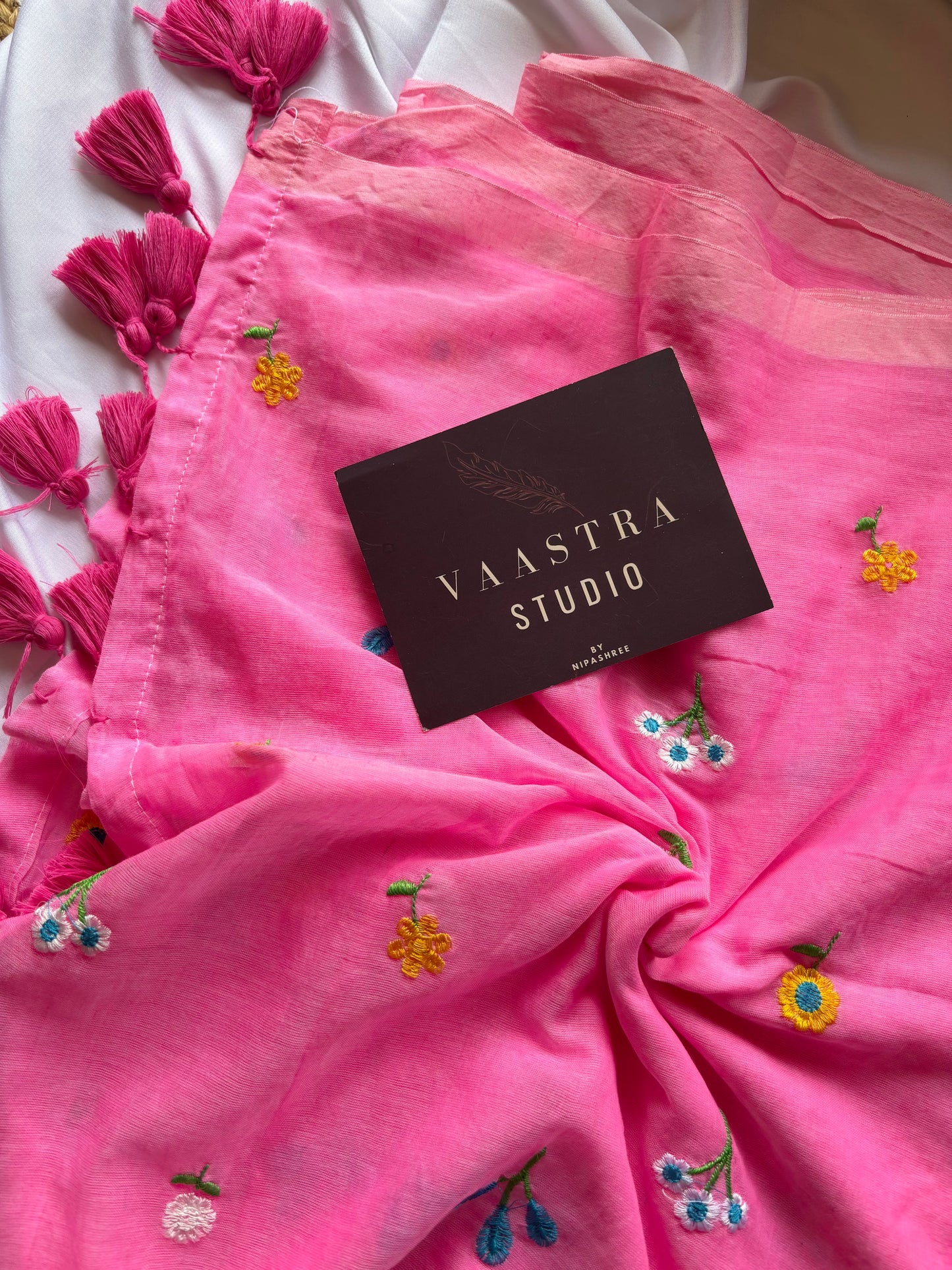 Pink Petel Bloom Saree