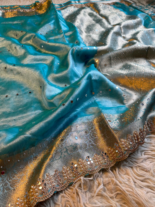 Blue Lagoon Luxe Saree