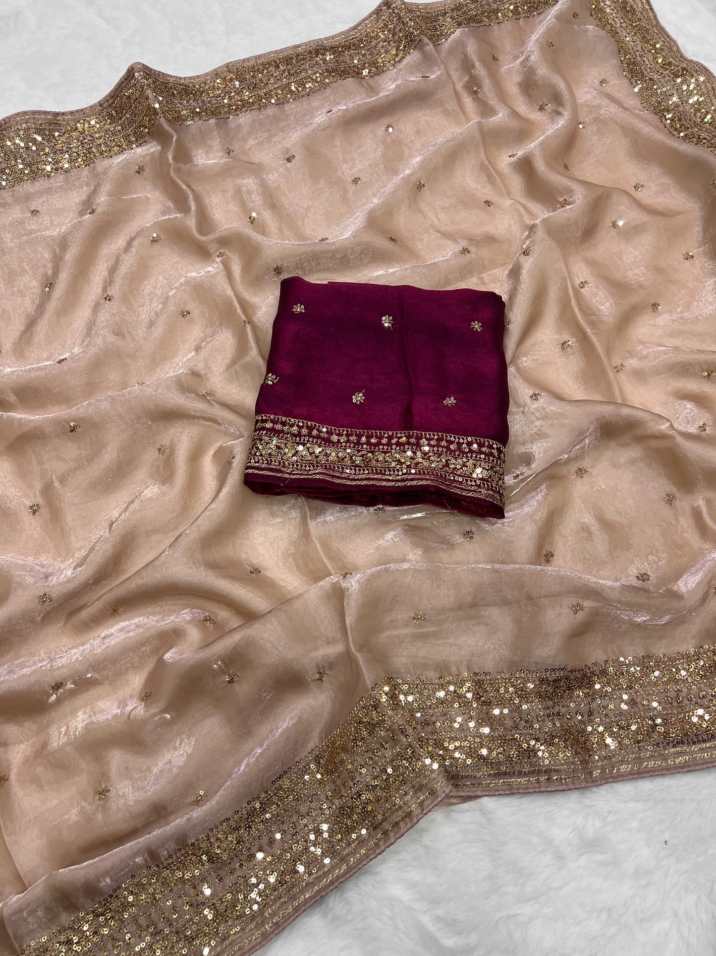 Shehnaz Saree(Dusty Rose Pink)