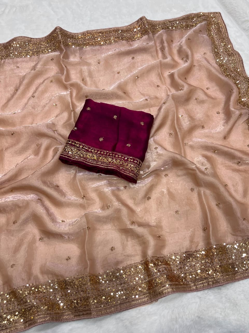 Shehnaz Saree(Dusty Rose Pink)