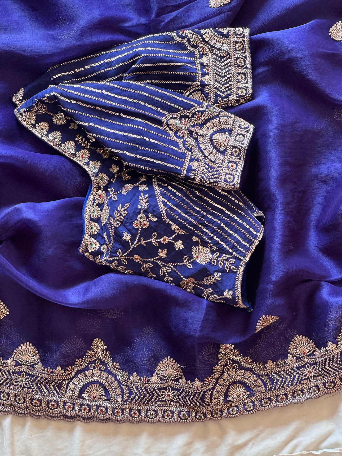 Midnight Maharani Saree
