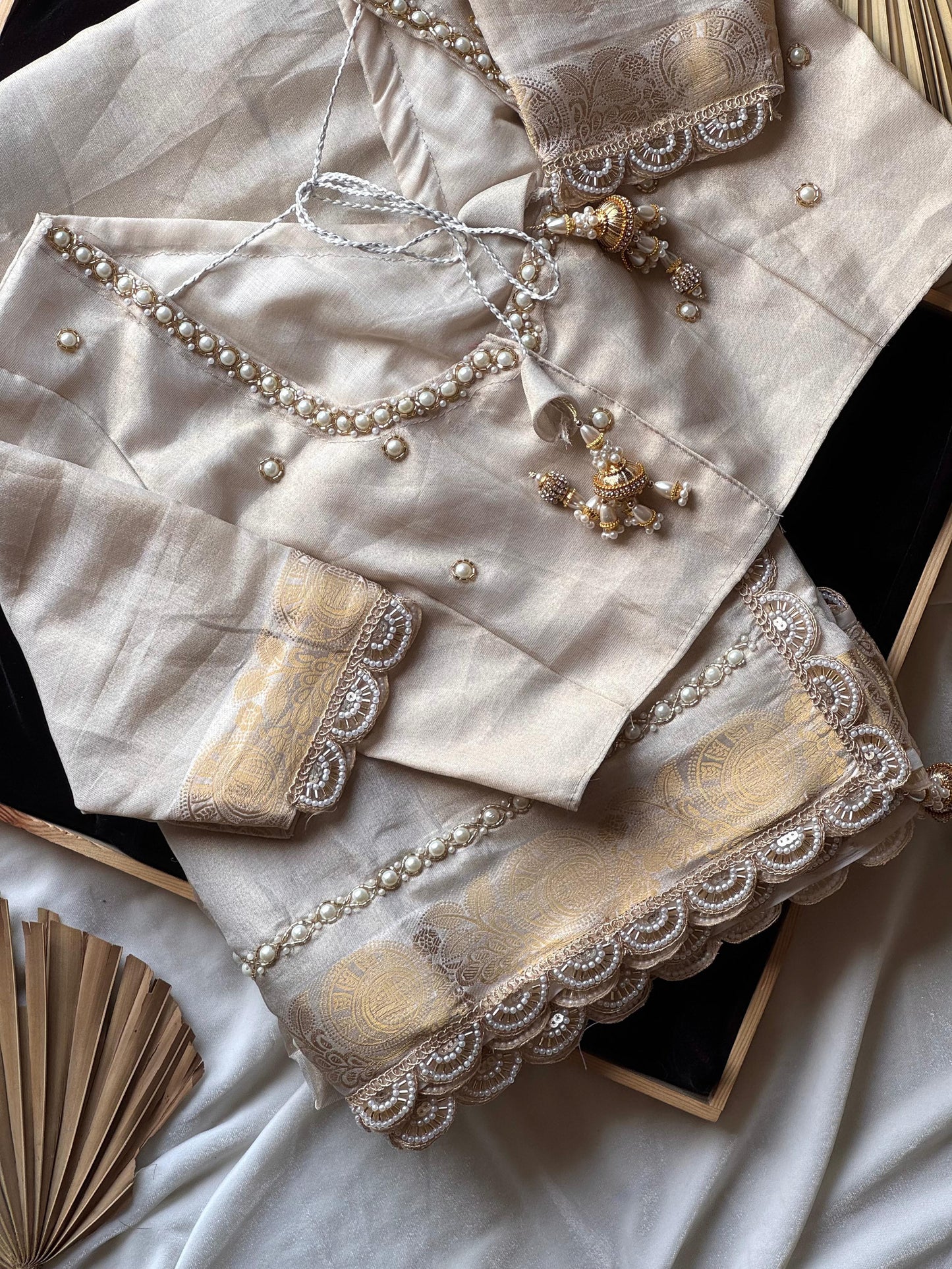 Pearl Whisper Saree