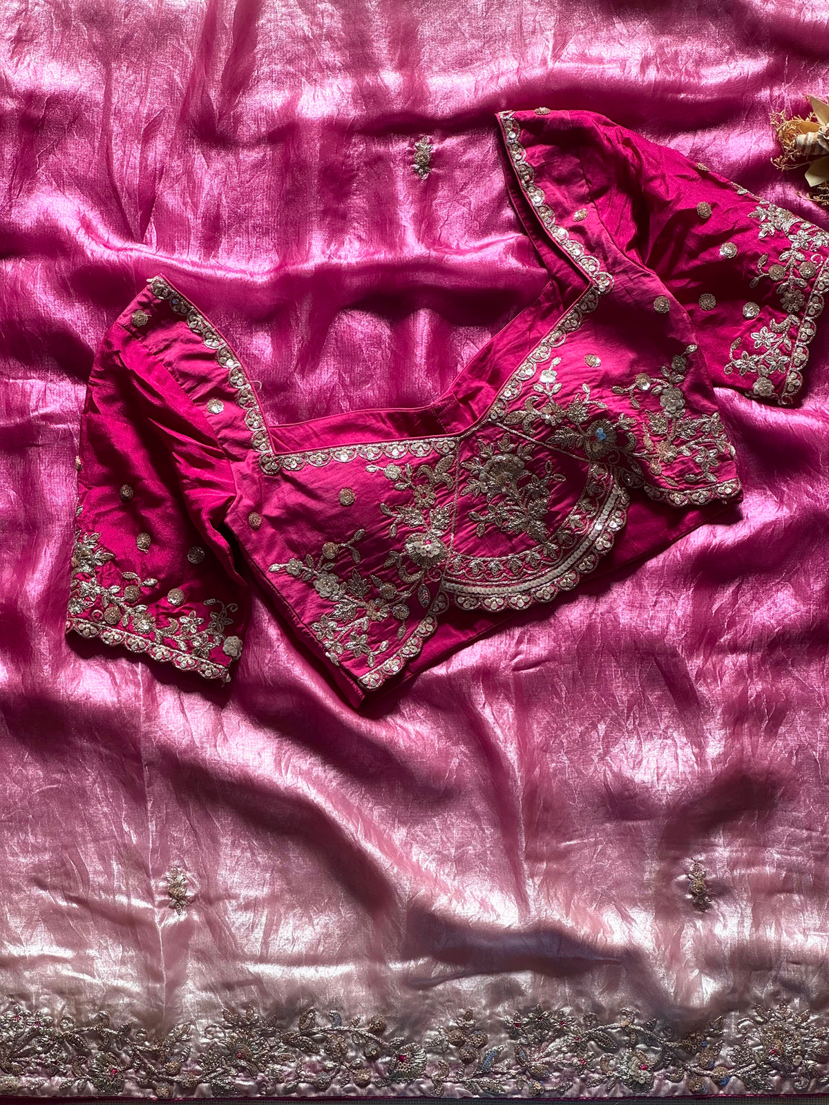 Gulab ombré Saree