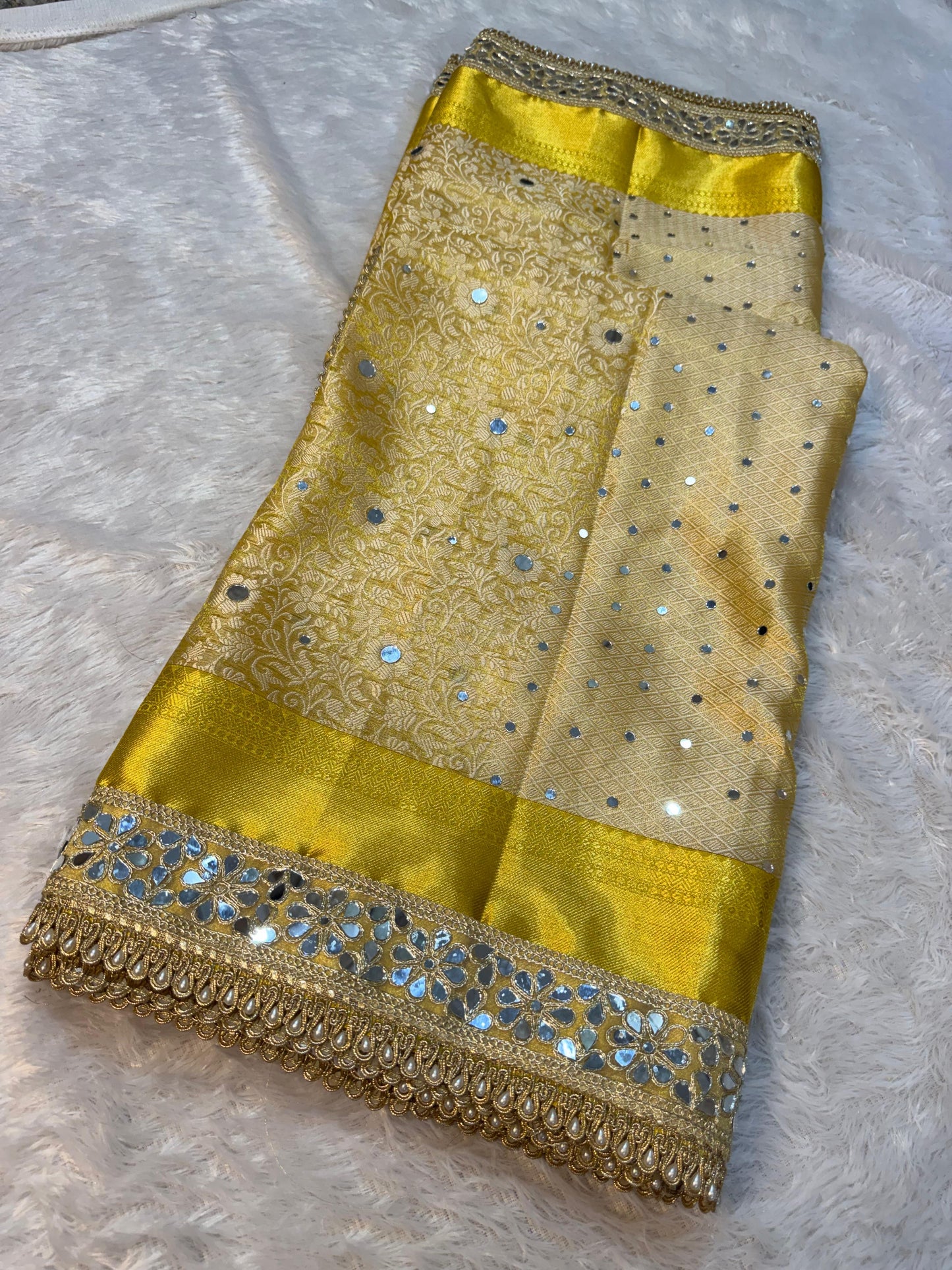 Sunlit Sheesh Saree