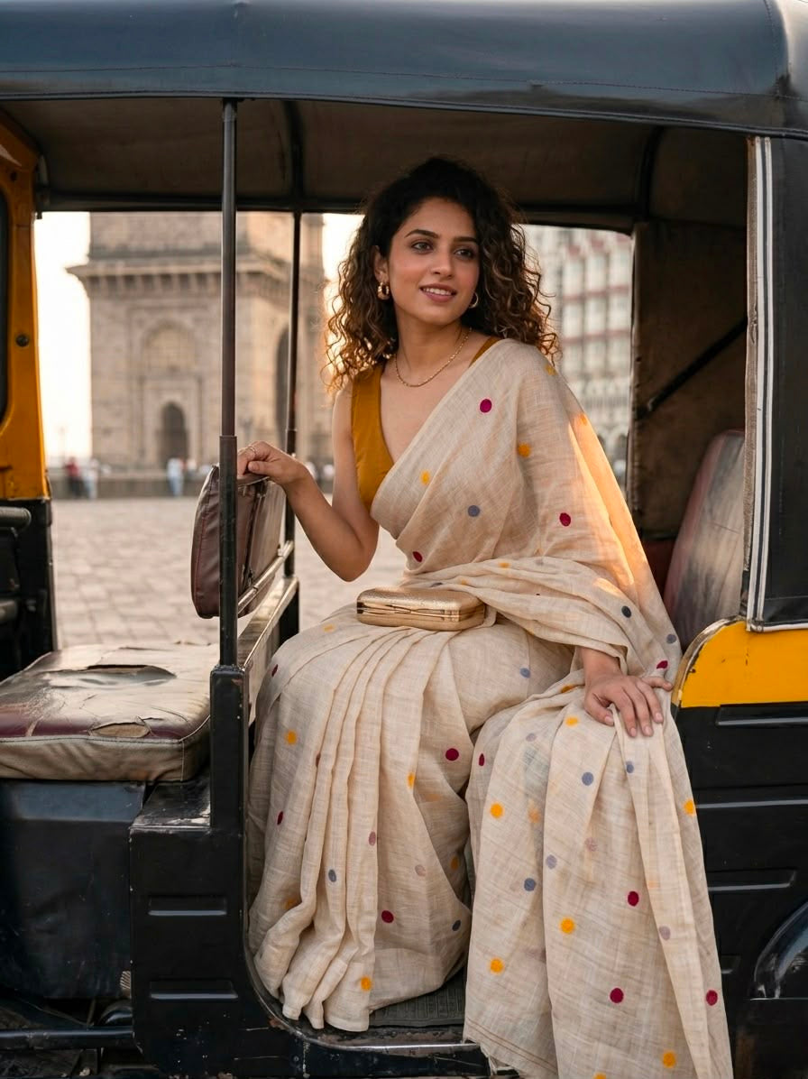Bobby Beige Saree