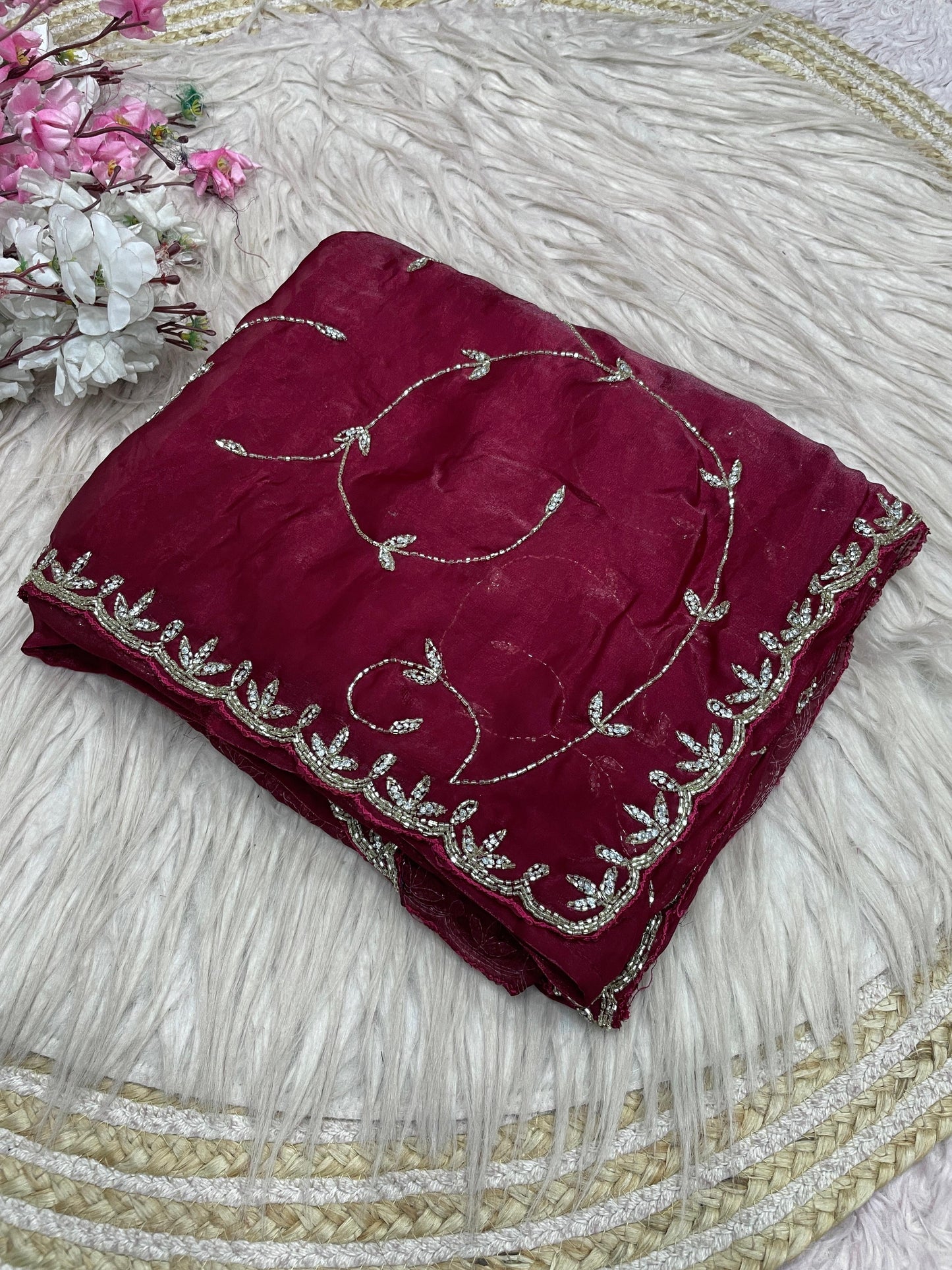 Meher handwork saree