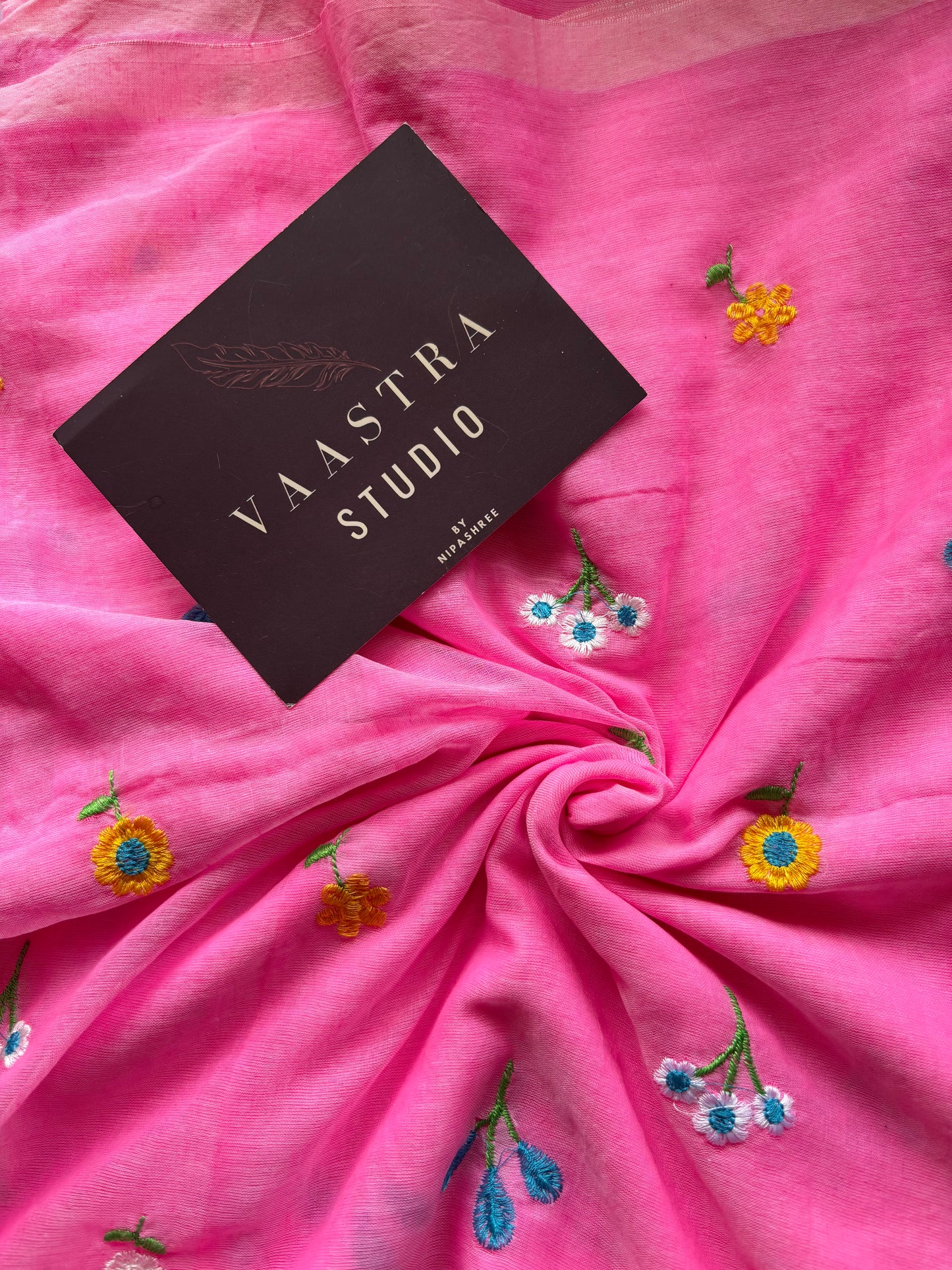 Pink Petel Bloom Saree