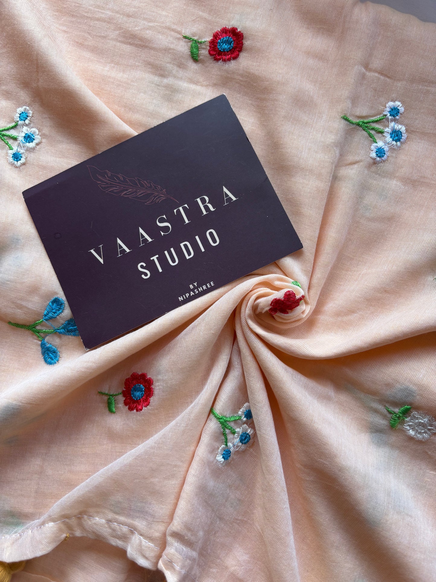 Beige Petel Bloom Saree