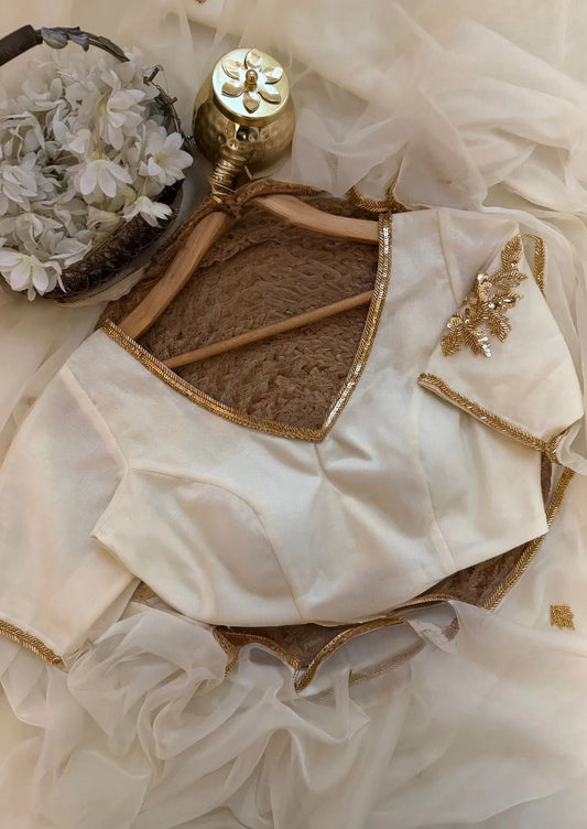 Divine Ivory Saree