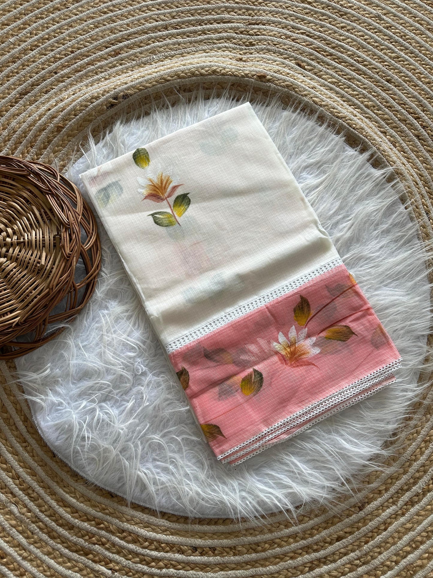 Wildflower Grace Saree(White)