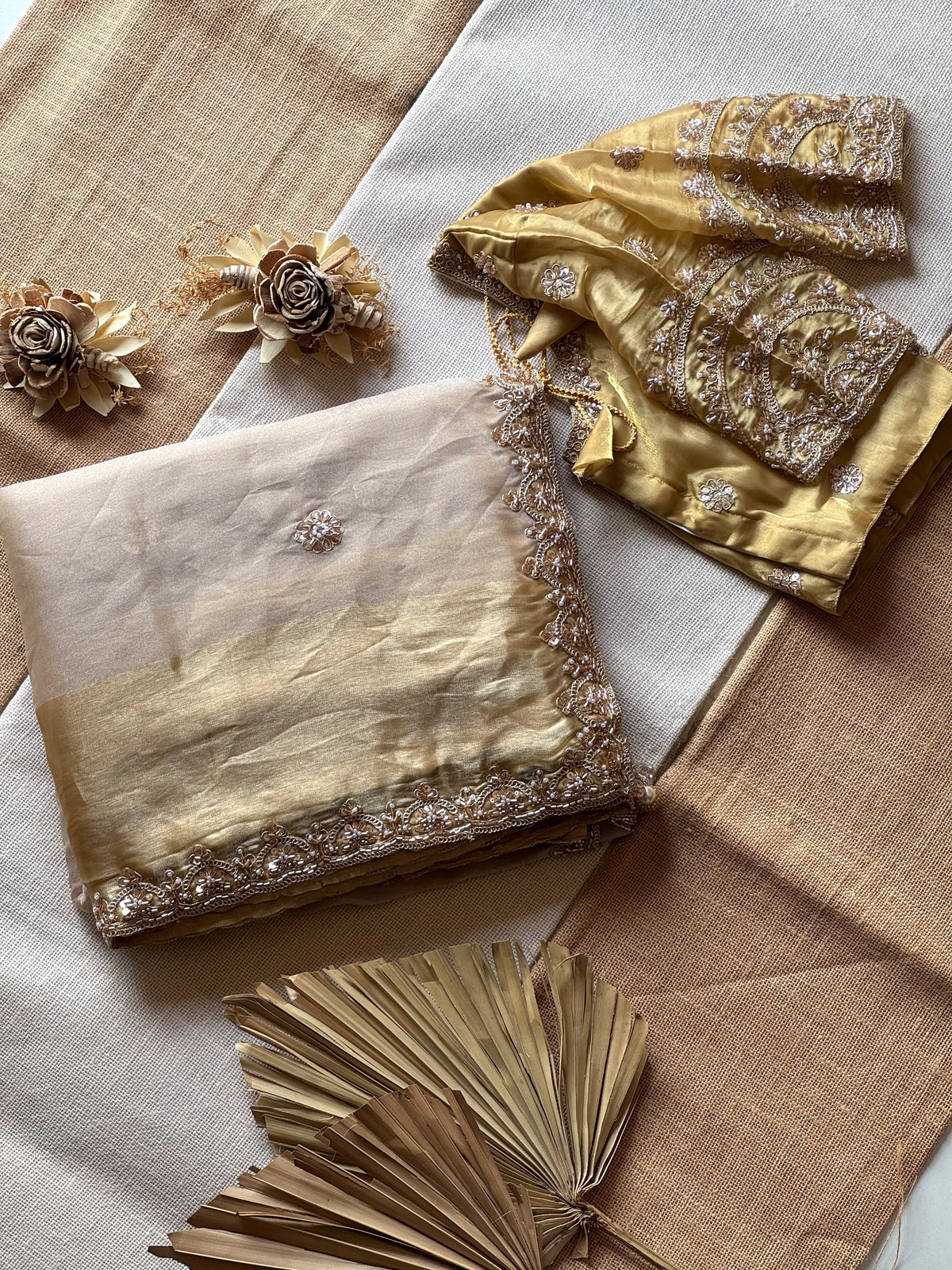 Gold Grace Handwork Saree
