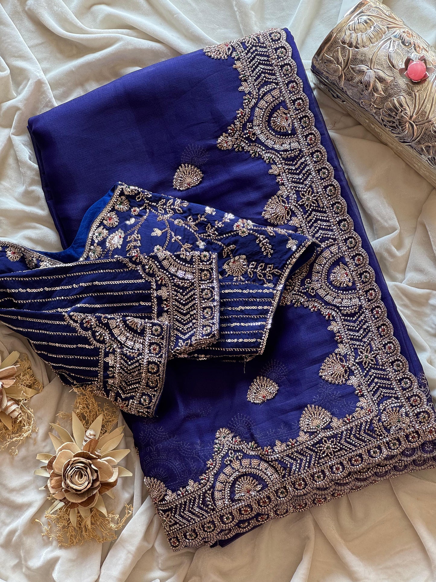 Midnight Maharani Saree