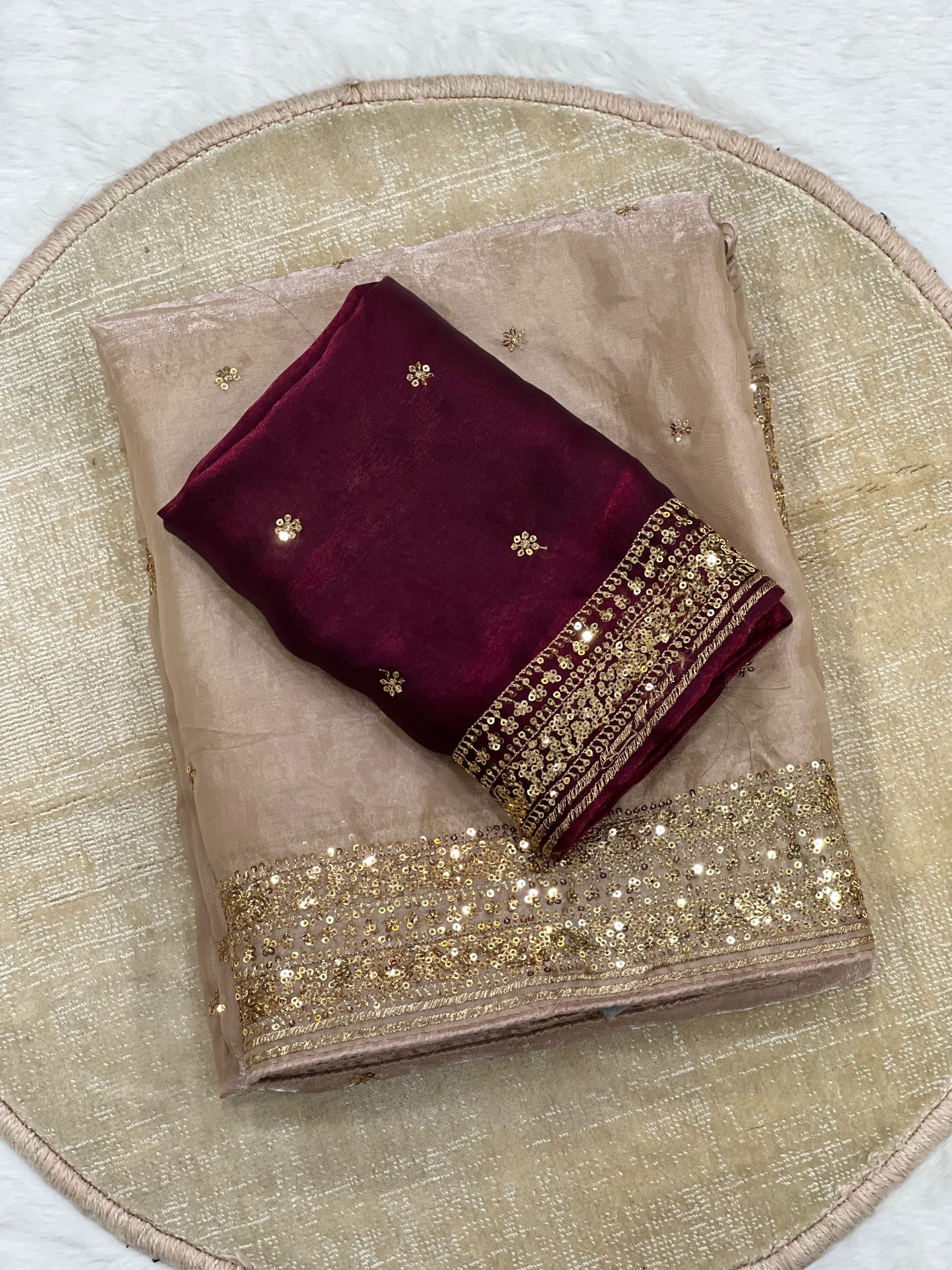 Shehnaz Saree(Dusty Rose Pink)