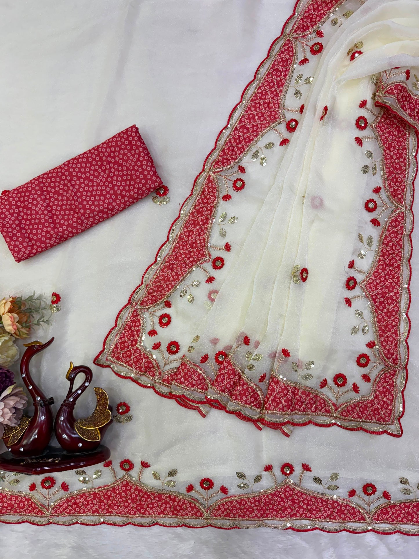 Aura Ivory Saree