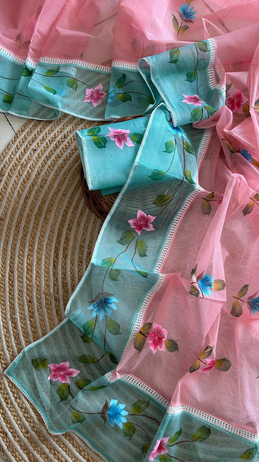 Wildflower Grace Saree(Pink)