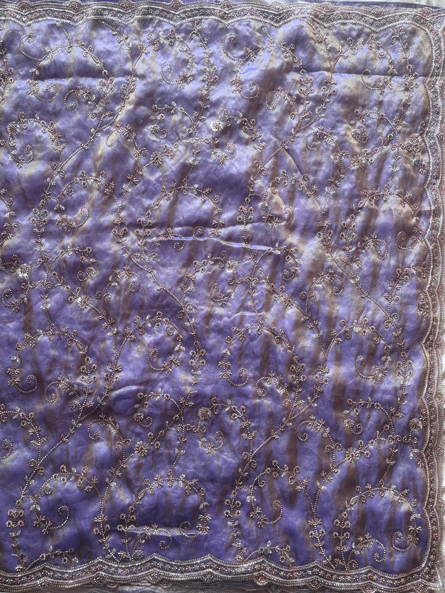 Lavender Luxe Wave Saree