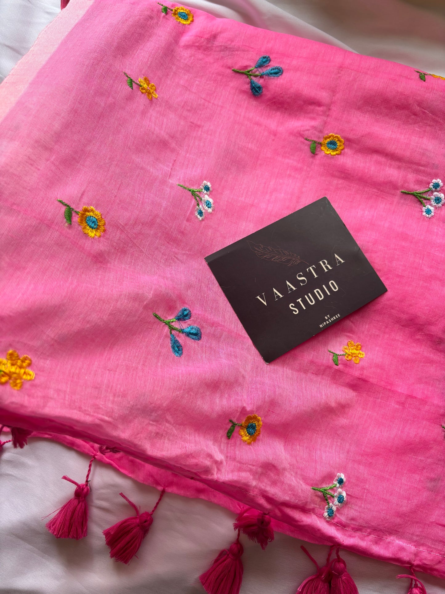 Pink Petel Bloom Saree