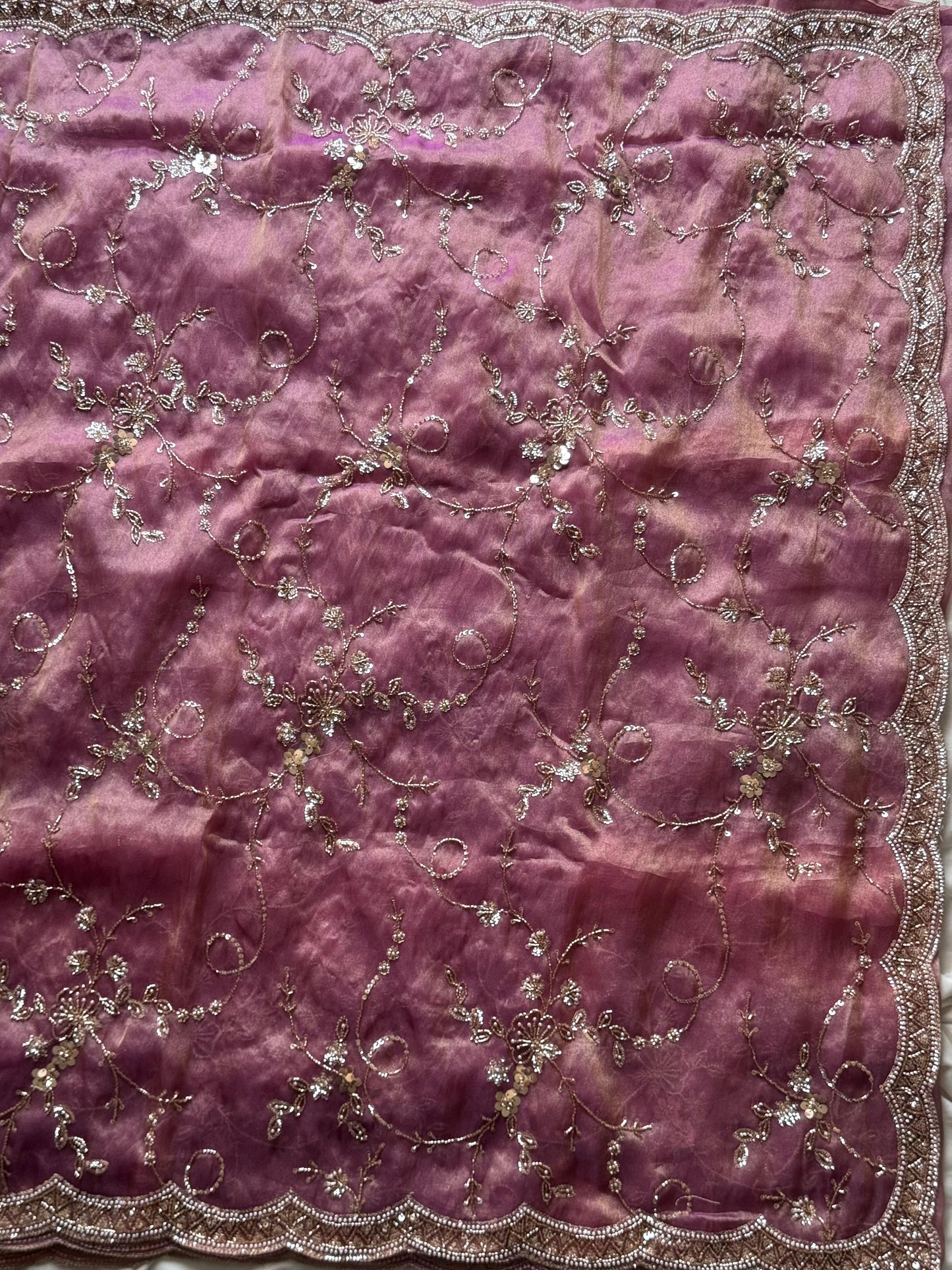 Twilight Rose Luxe Saree