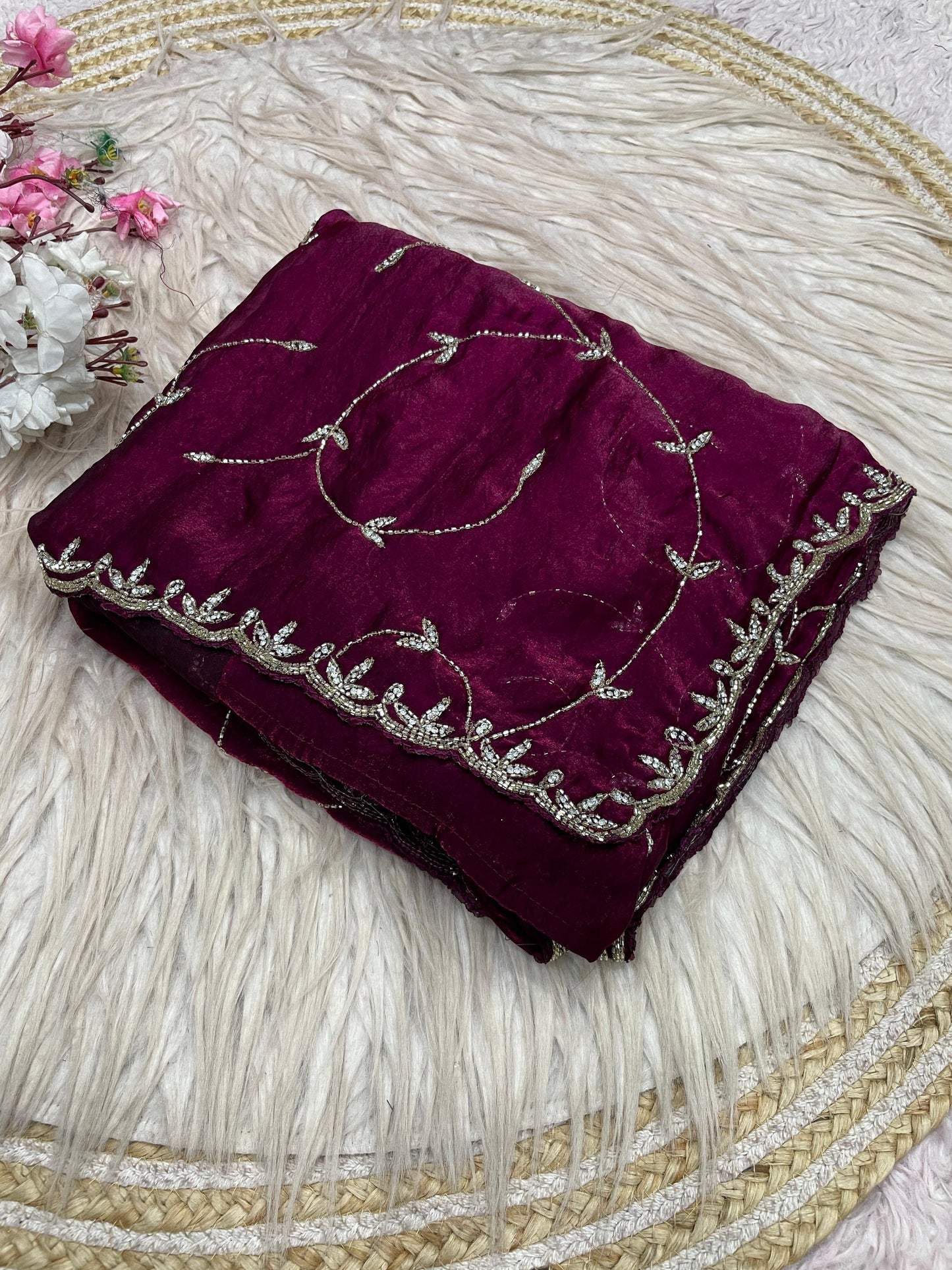 Meher handwork saree