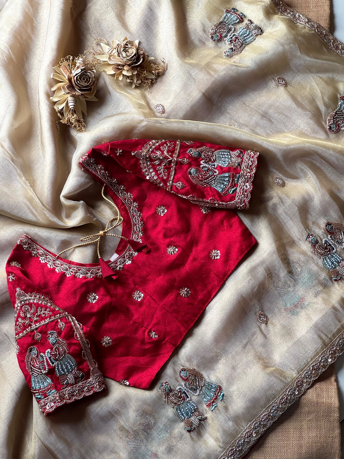 Varmala Handwork Saree