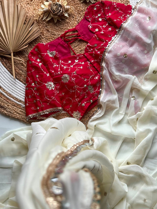 Crimson Grace Saree