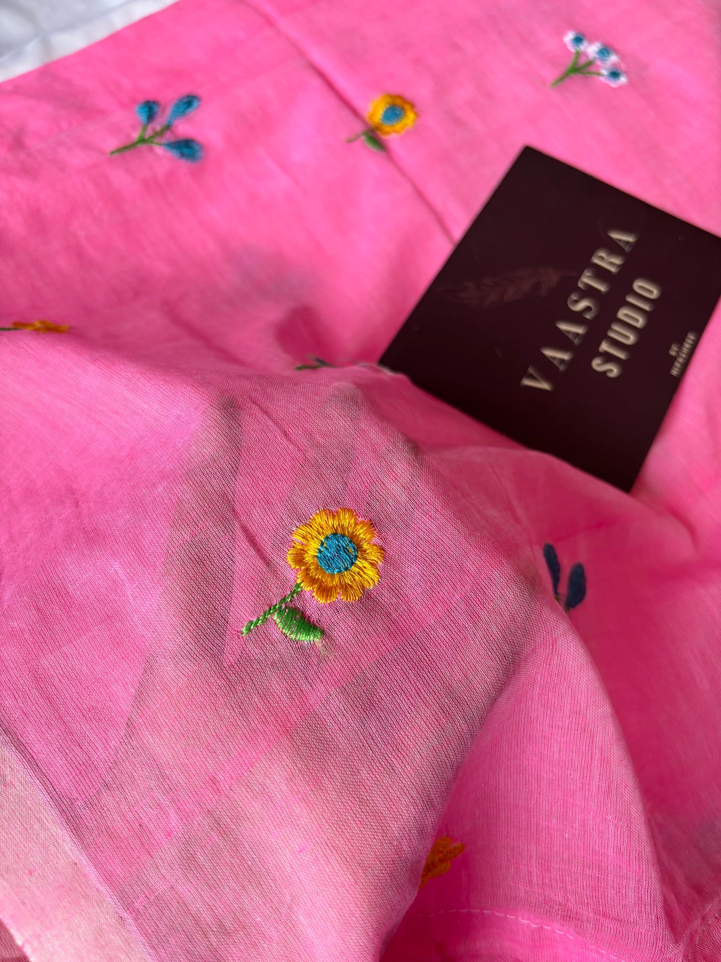 Pink Petel Bloom Saree