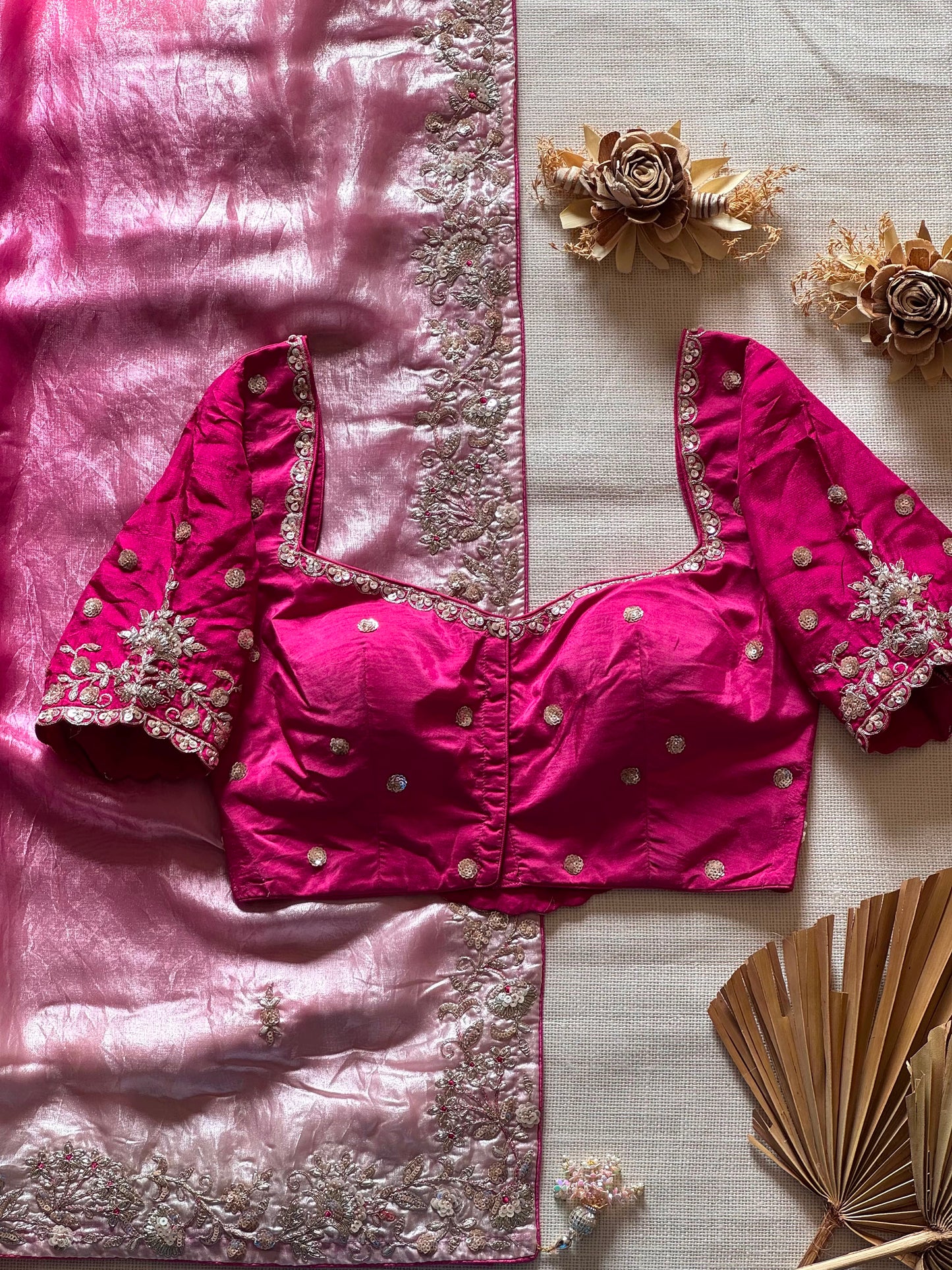 Gulab ombré Saree