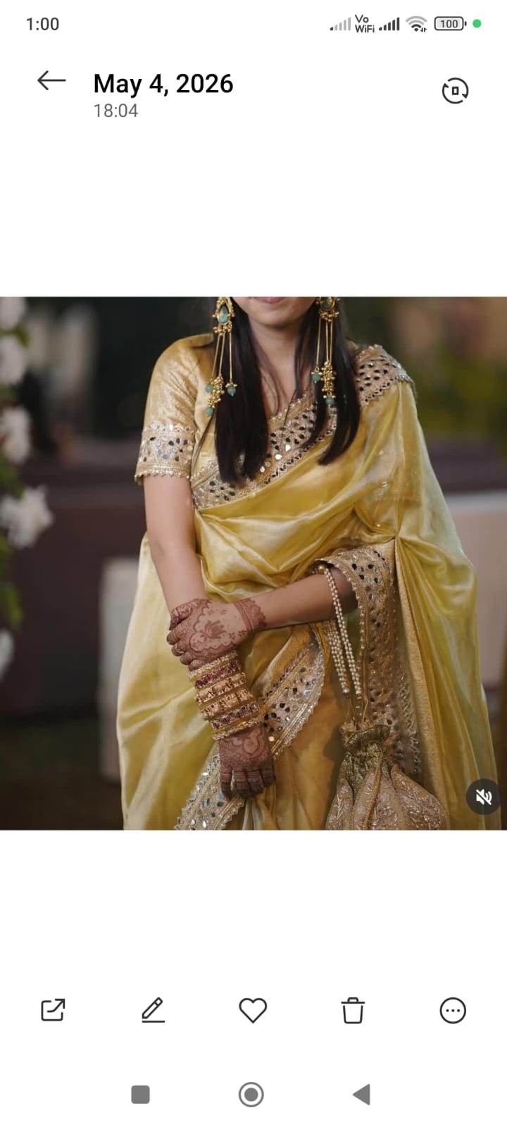 Meher Gold Saree