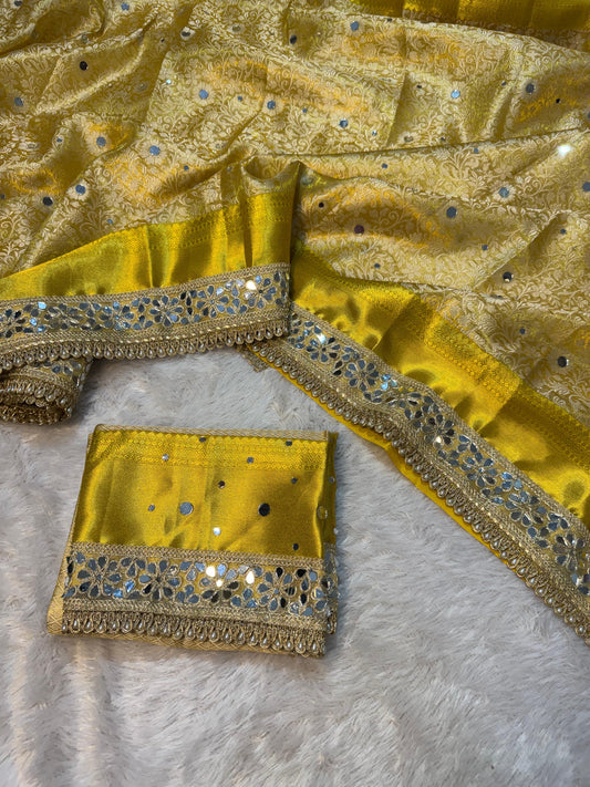 Sunlit Sheesh Saree
