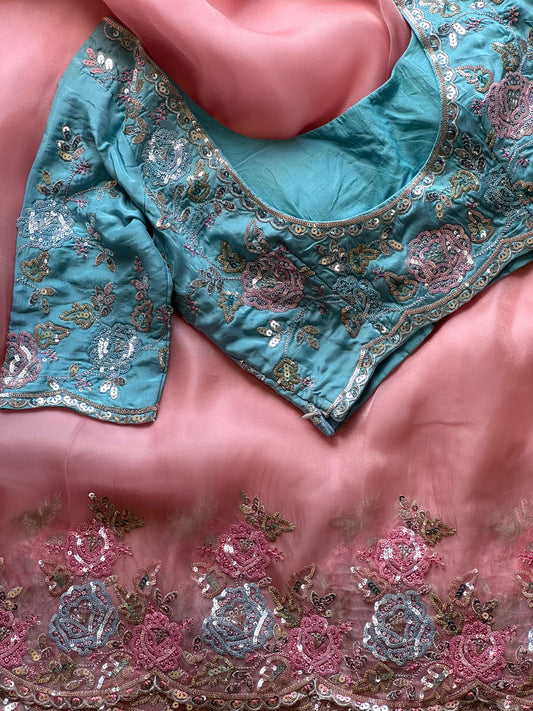 Aasmani Gulab Luxe Saree