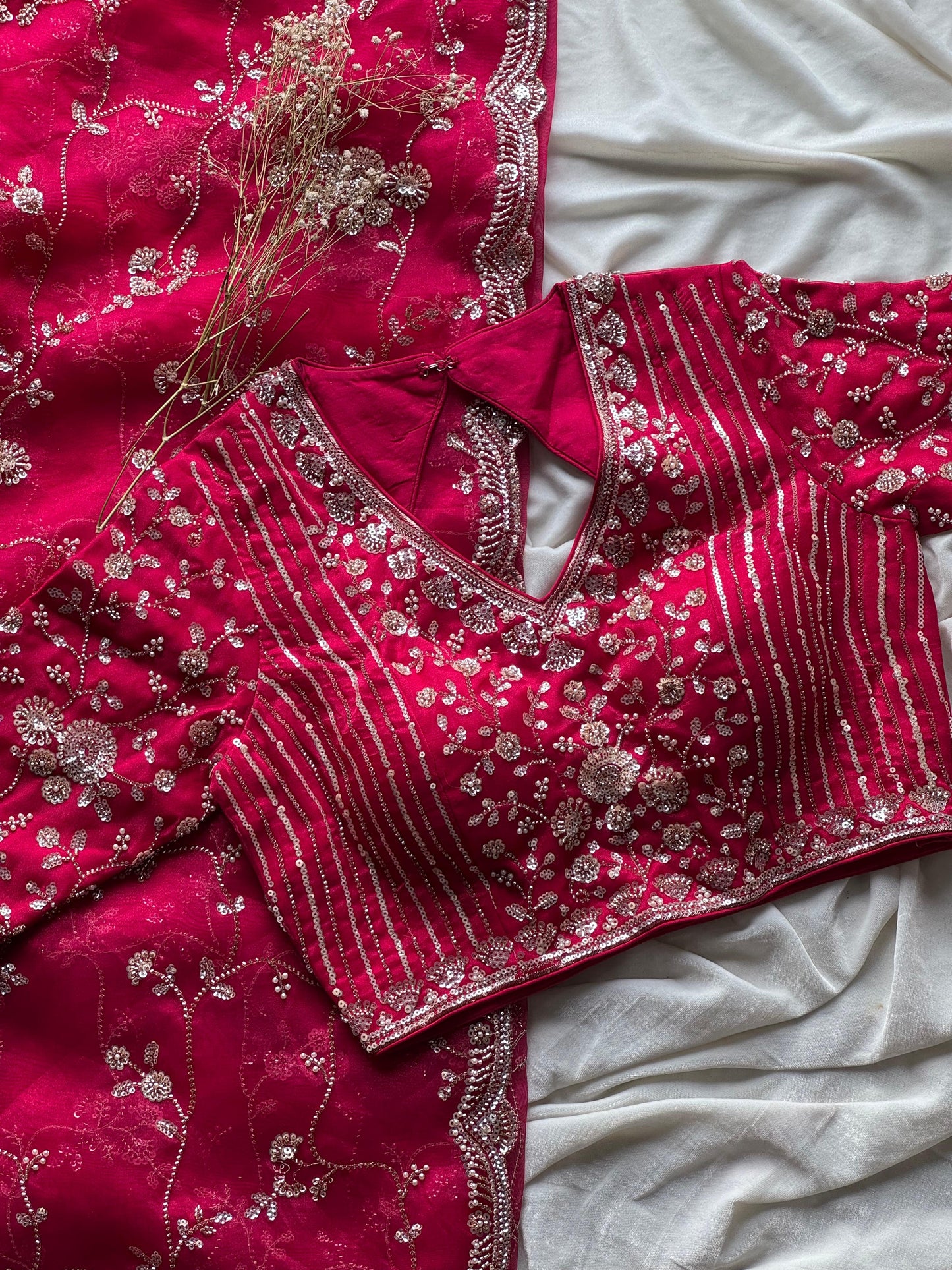 Scarlet Sparkle Drape