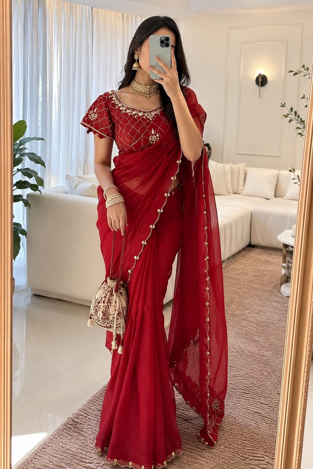 Ruby grace Saree