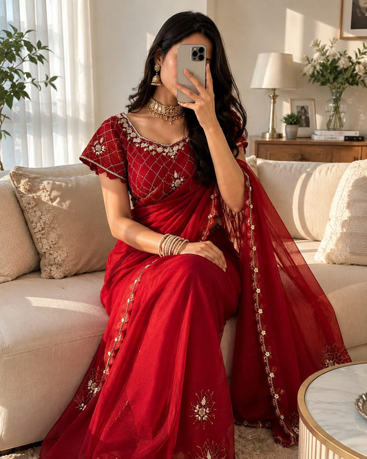 Ruby grace Saree