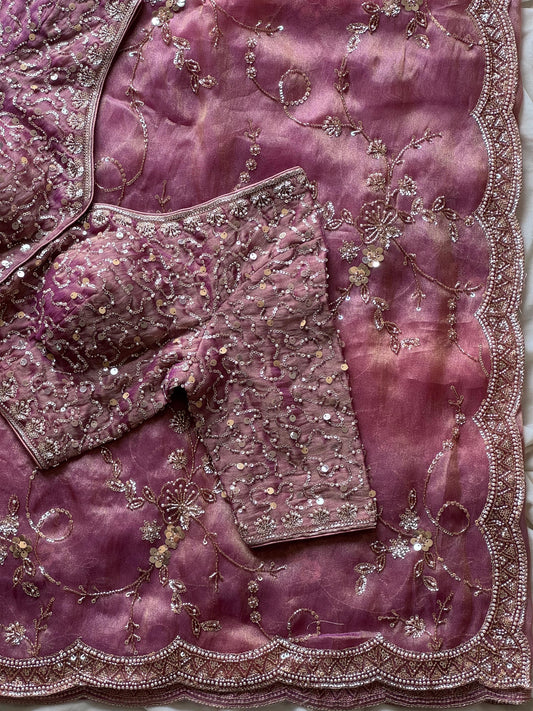 Twilight Rose Luxe Saree