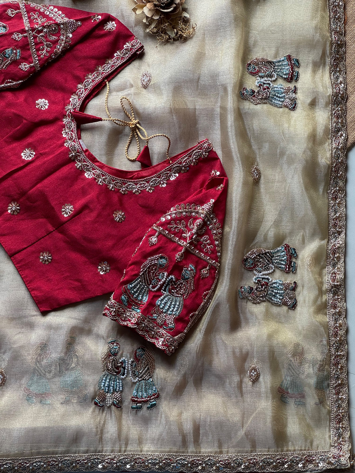 Varmala Handwork Saree