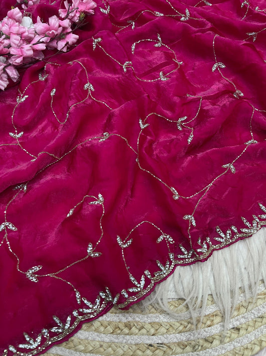 Meher handwork saree