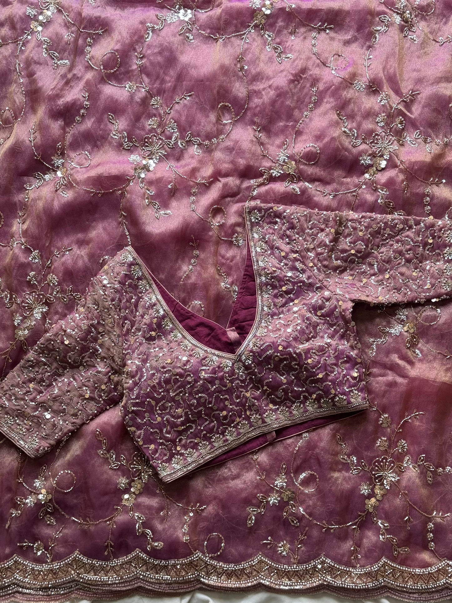 Twilight Rose Luxe Saree