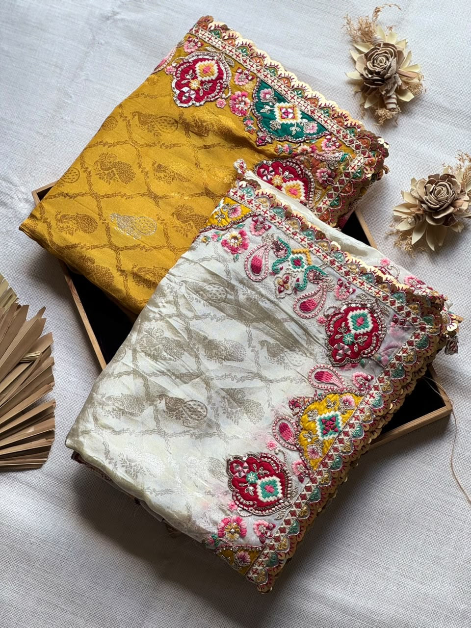 Shamaya Luxe Saree(Mustard)