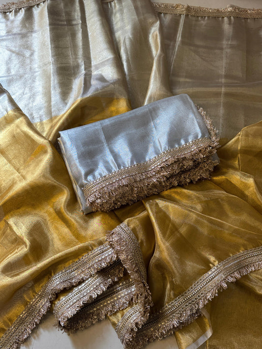 Serein Drape Saree(Gold)