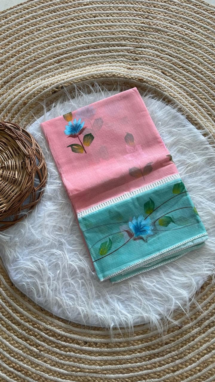 Wildflower Grace Saree(Pink)