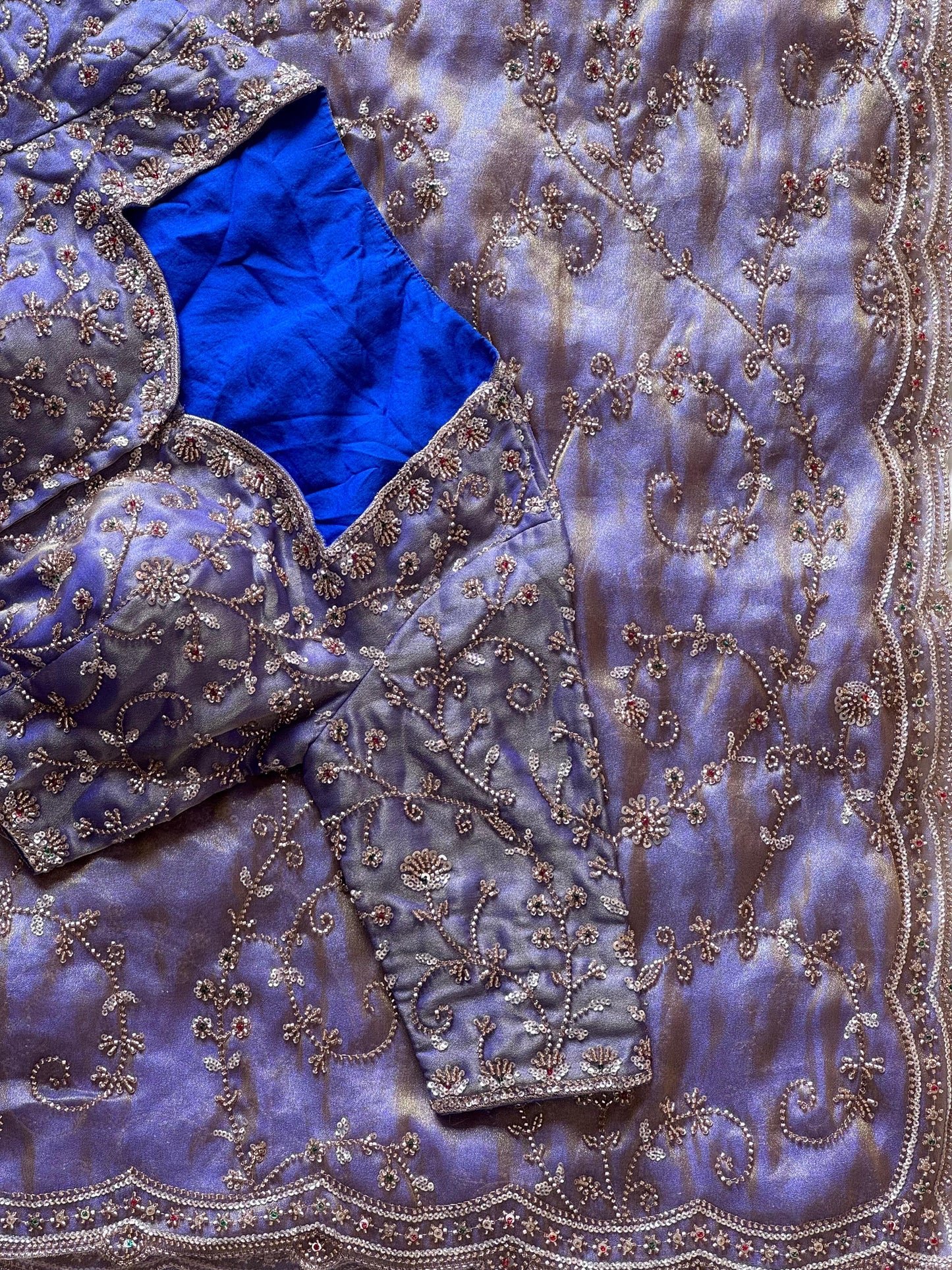 Lavender Luxe Wave Saree