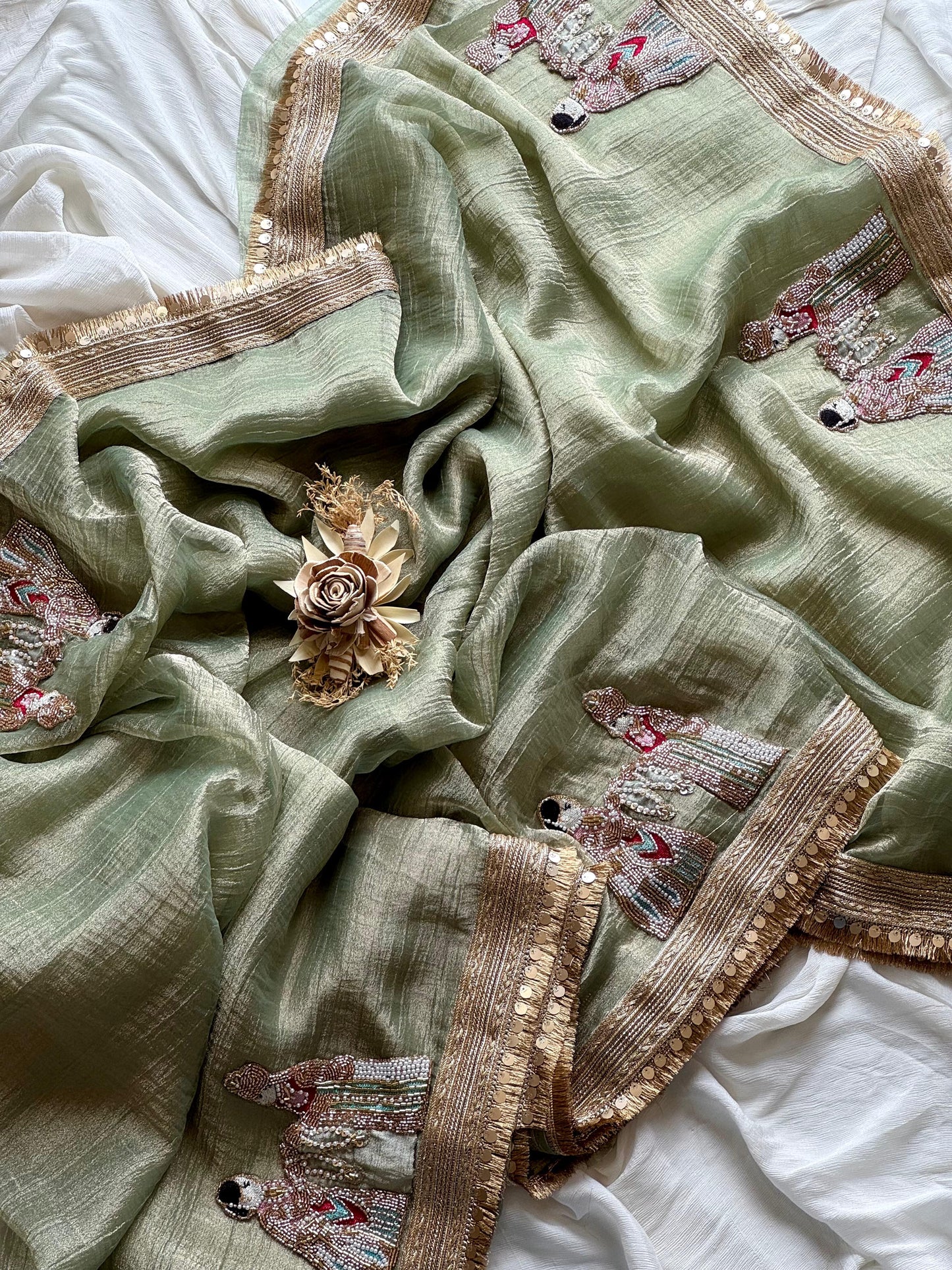 Rajwada Noor Saree(Green)