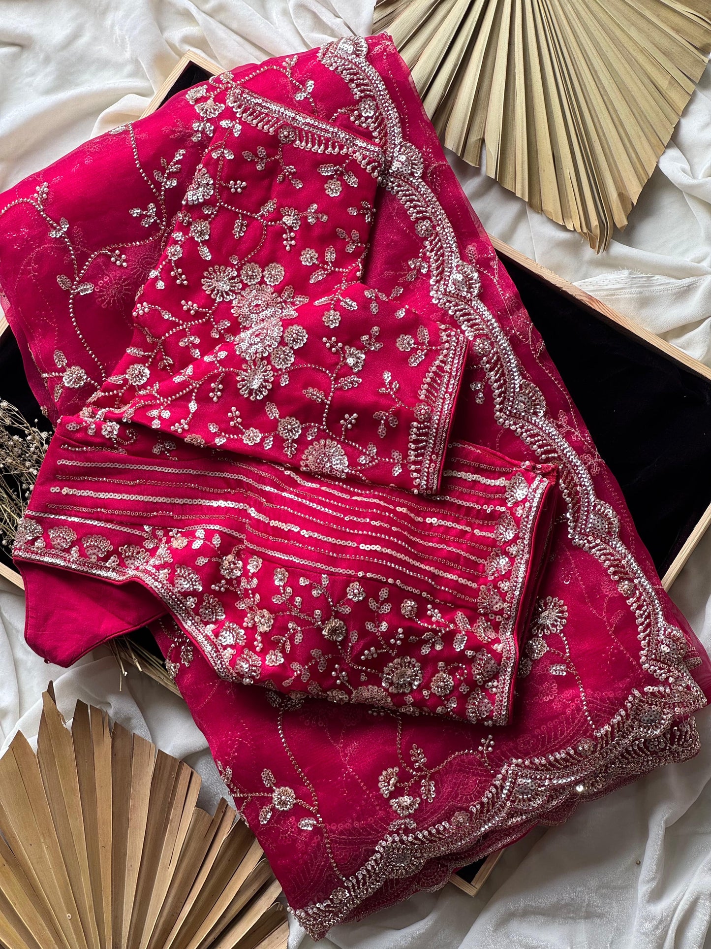 Scarlet Sparkle Drape