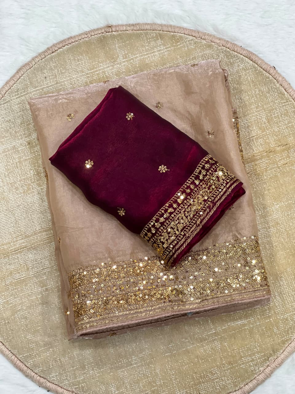 Shehnaz Saree(Dusty Rose Pink)